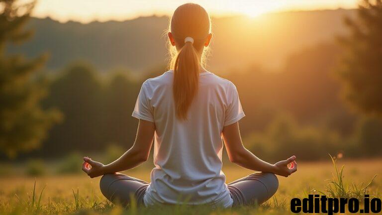 Person meditating peacefully, practicing Antarvafna to observe thoughts and emotions without judgment