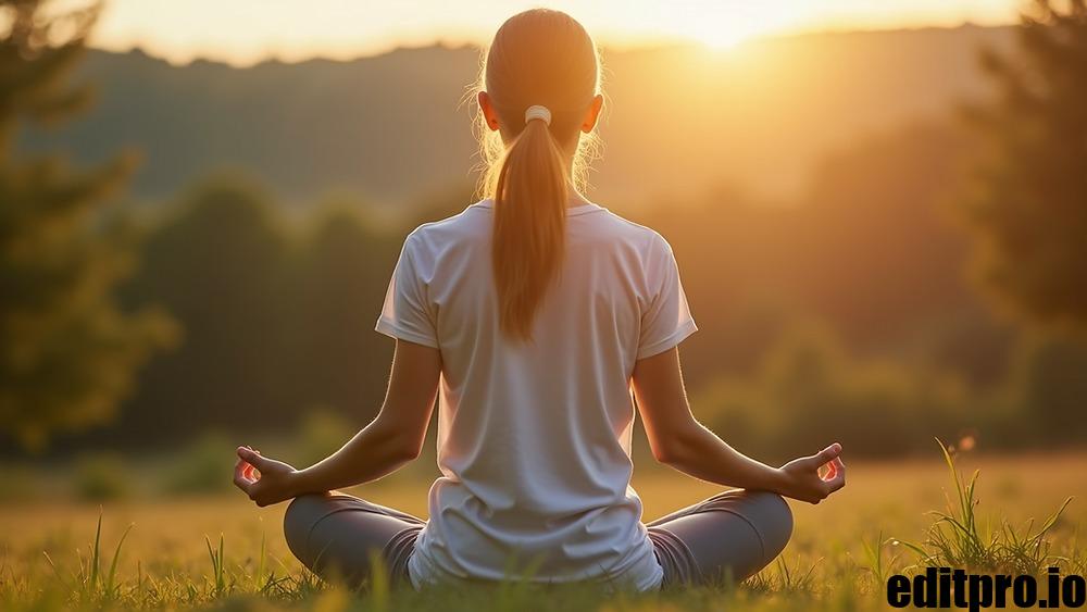 Person meditating peacefully, practicing Antarvafna to observe thoughts and emotions without judgment